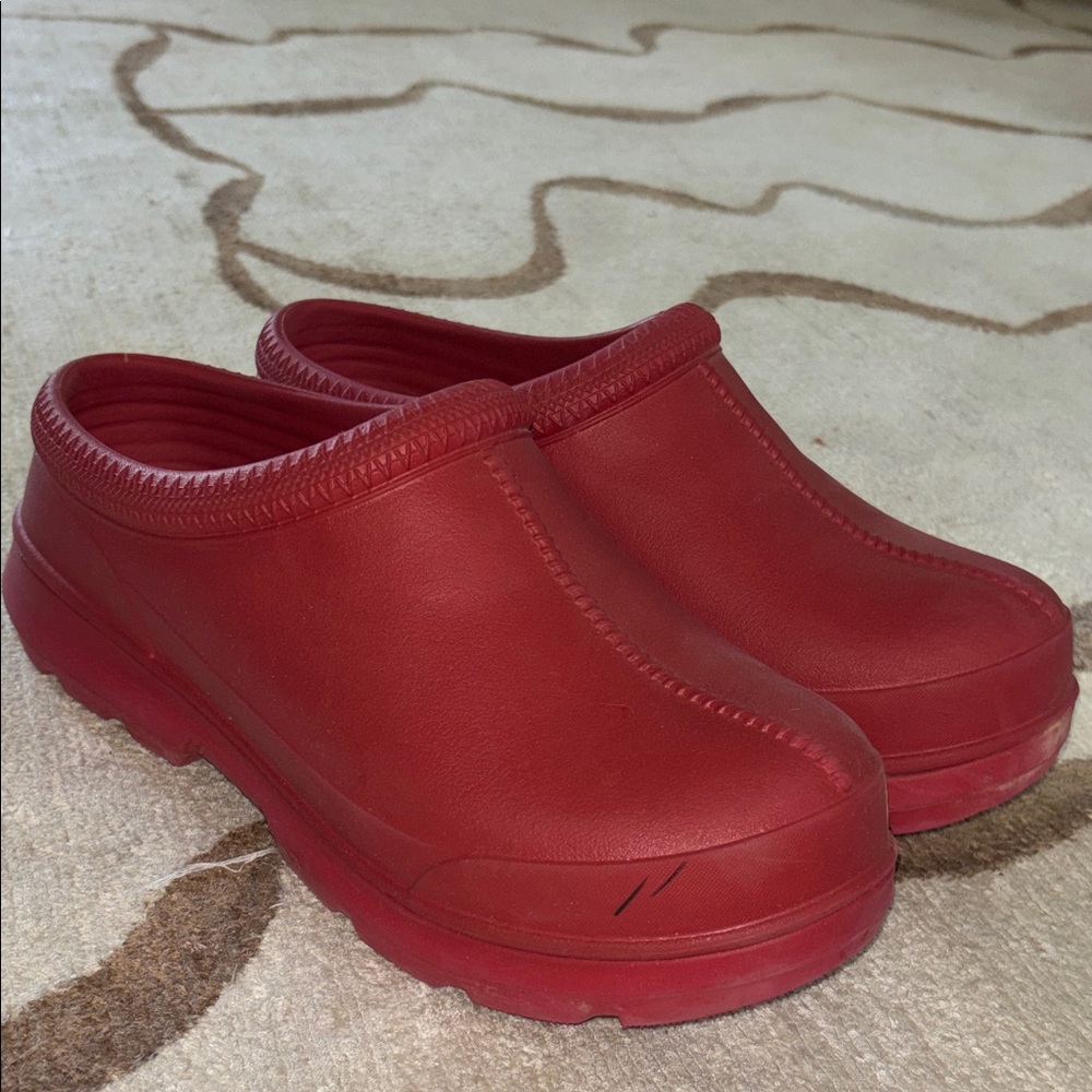 UGG Red Slip-On Clog Mules